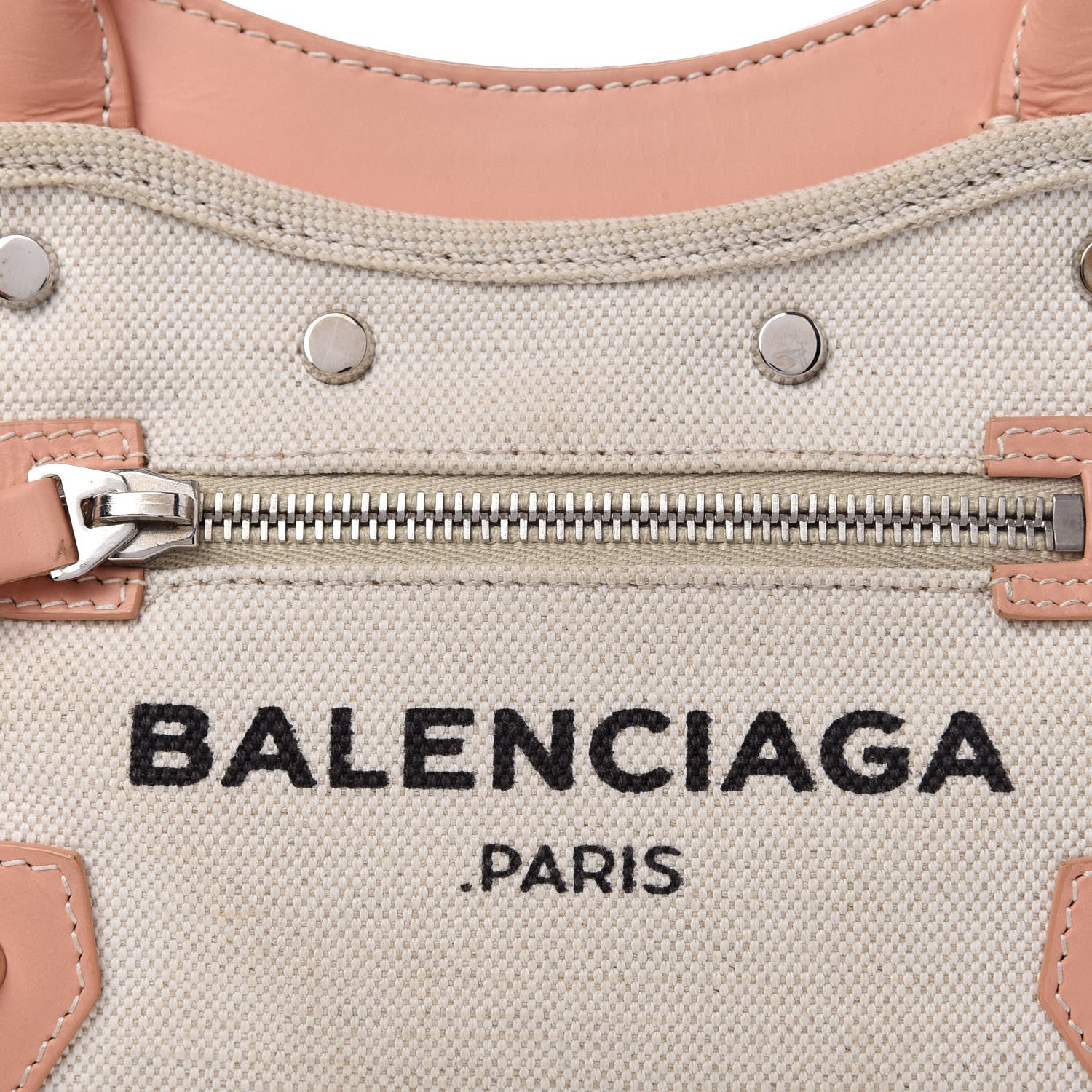Balenciaga Calfskin Canvas Classic Hardware Mini Belharra City Natural 8 of 8