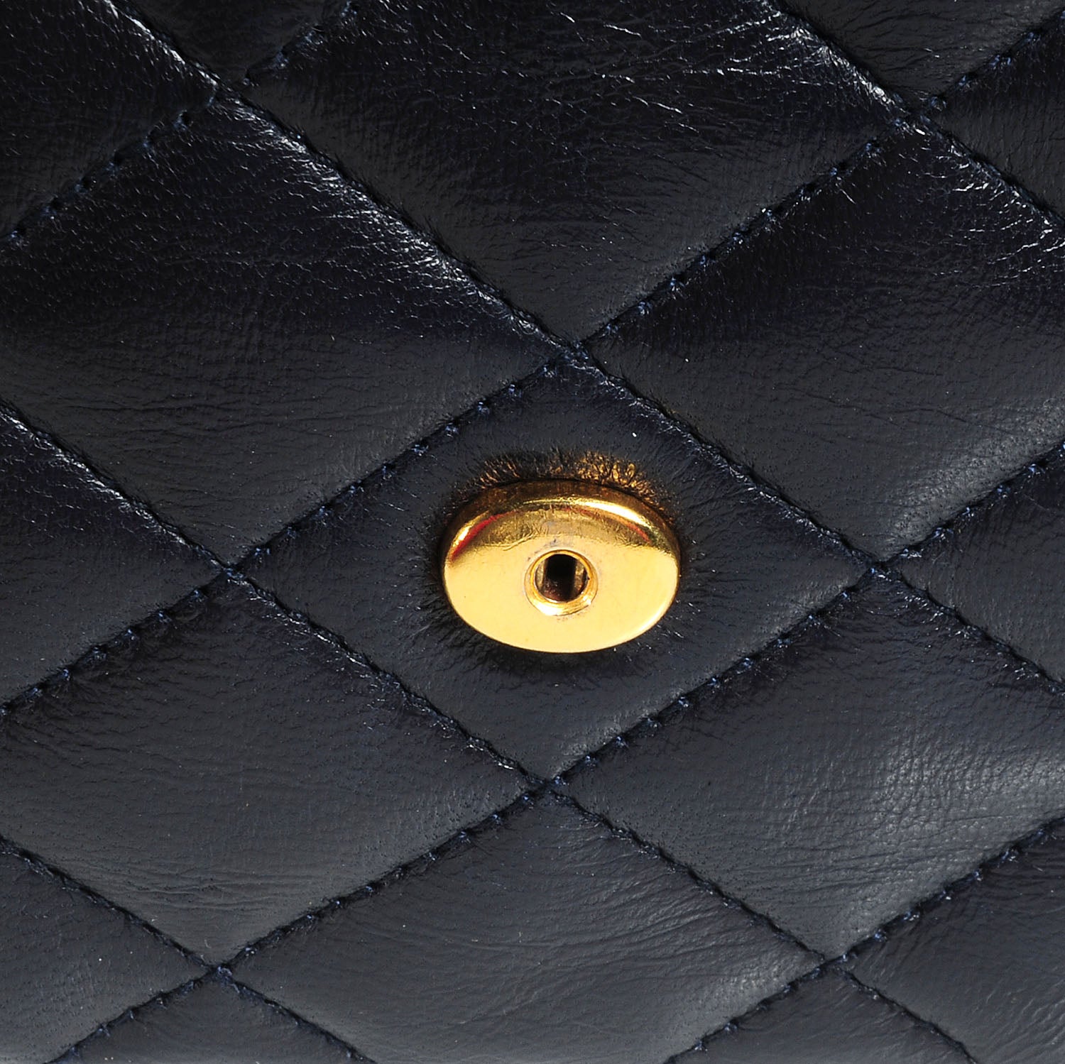 Chanel Lambskin CC Flap Small Navy 11 of 11
