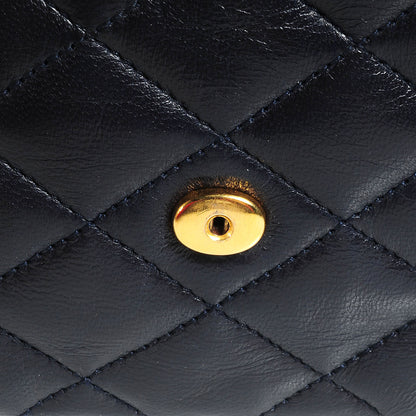 Chanel Lambskin CC Flap Small Navy 11 of 11