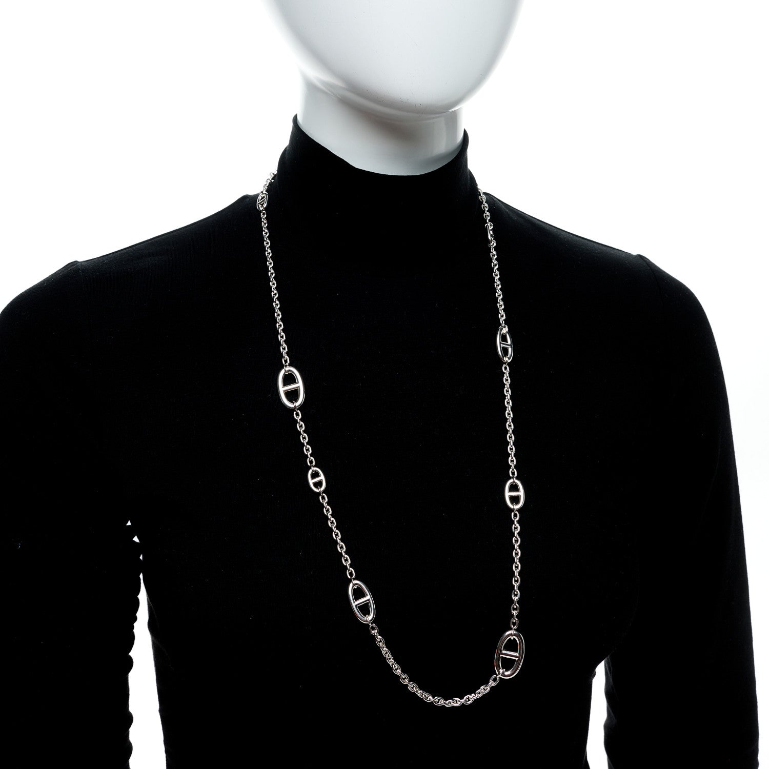 Hermes Sterling Silver Farandole Necklace 80 2 of 6