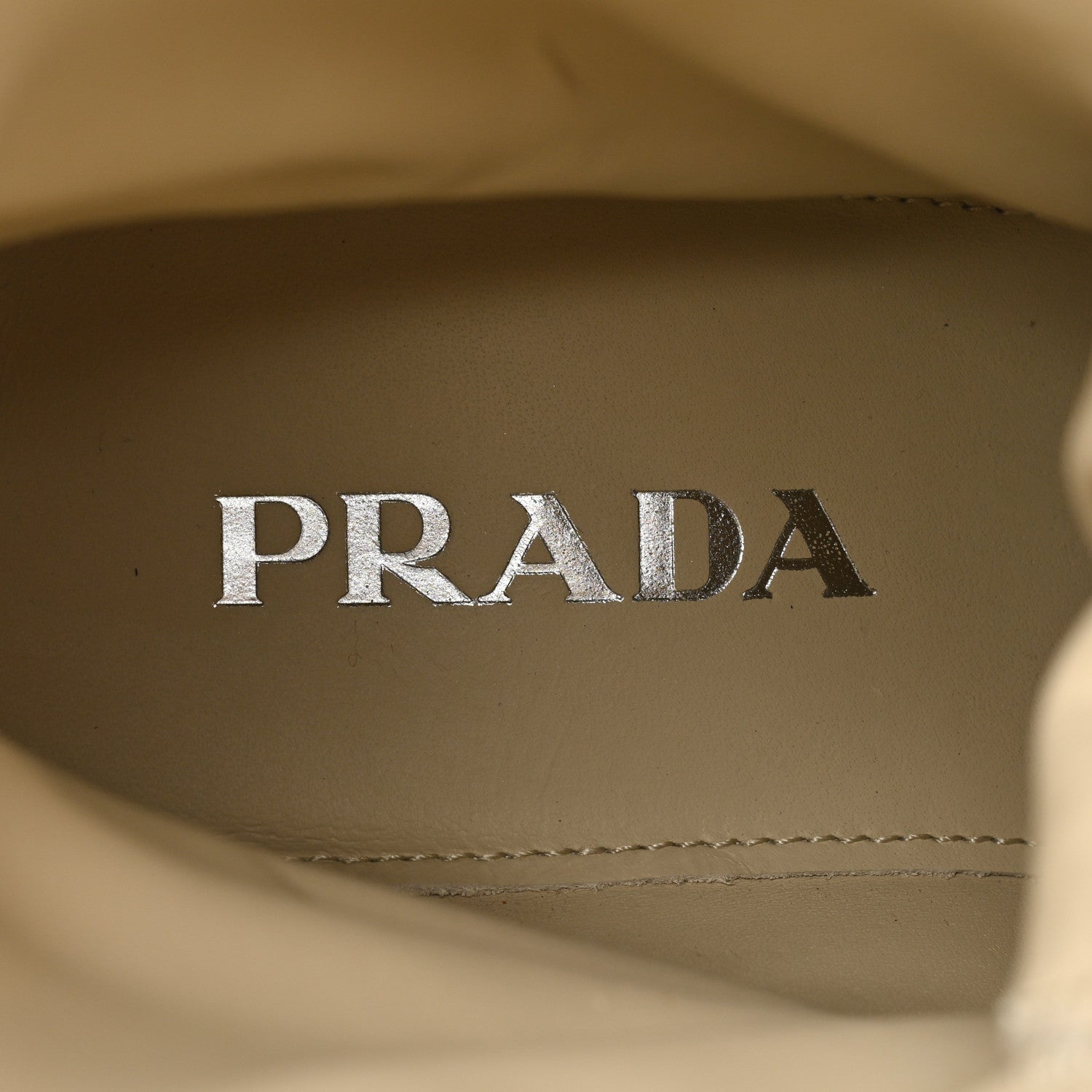 Prada Spazzolato Re-Nylon Metal Triangle Logo Womens 50mm Combat Boots 39.5 Deserto 7 of 8