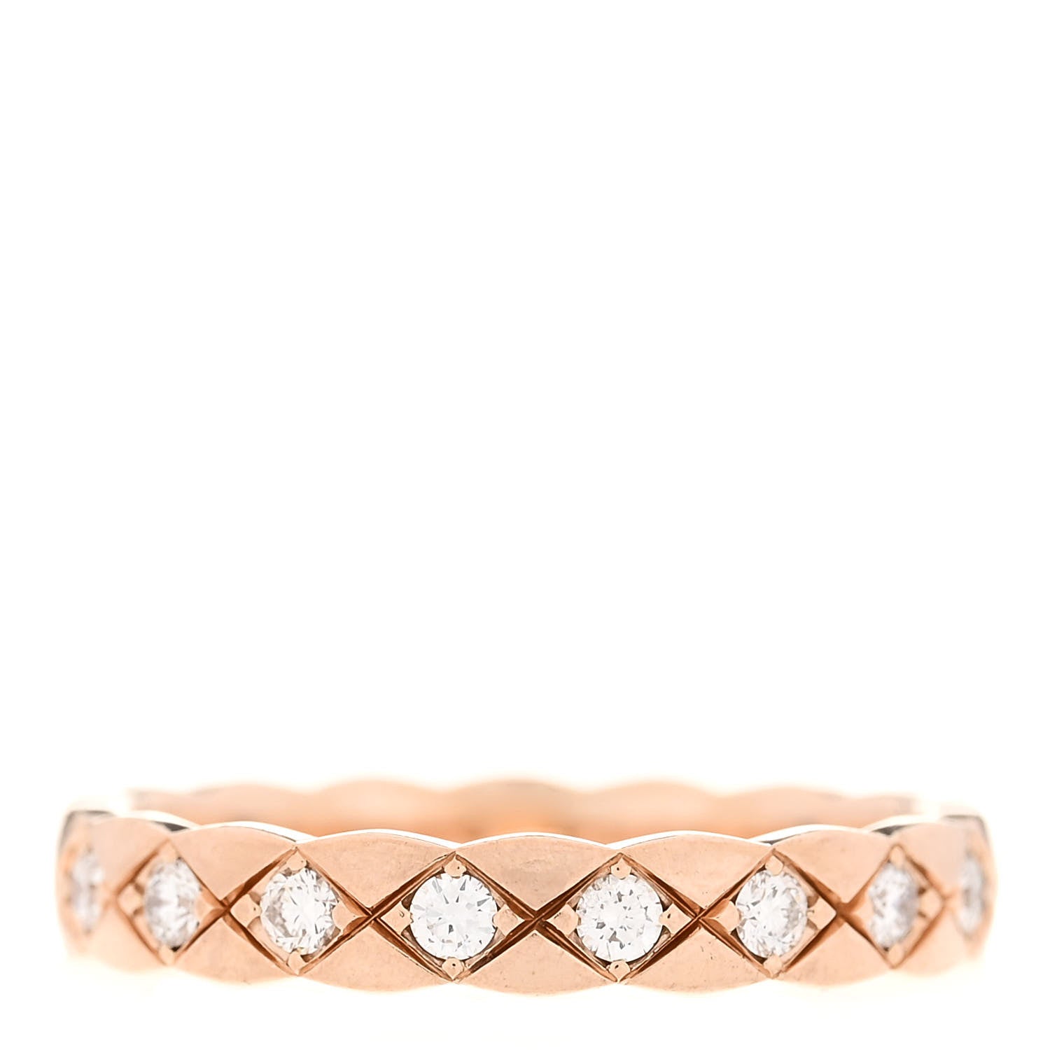 Chanel 18K Beige Gold Diamond Mini Coco Crush Ring 51 5.75 3 of 6