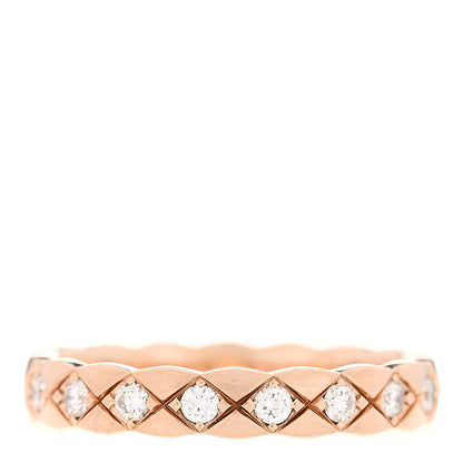 Chanel 18K Beige Gold Diamond Mini Coco Crush Ring 51 5.75 3 of 6