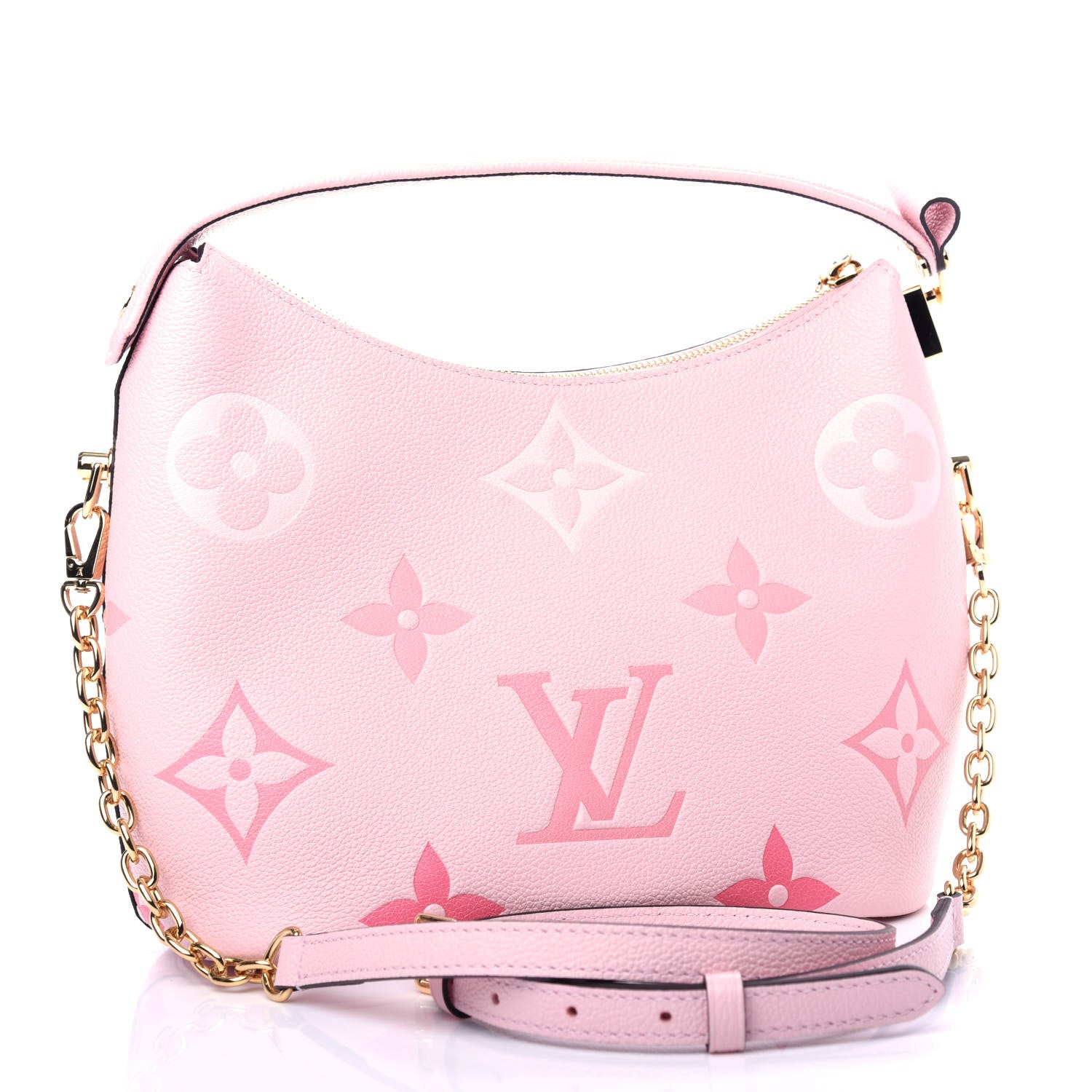 Louis Vuitton Empreinte Monogram Giant By The Pool Marshmallow Hobo PM Bouton De Rose 3 of 9