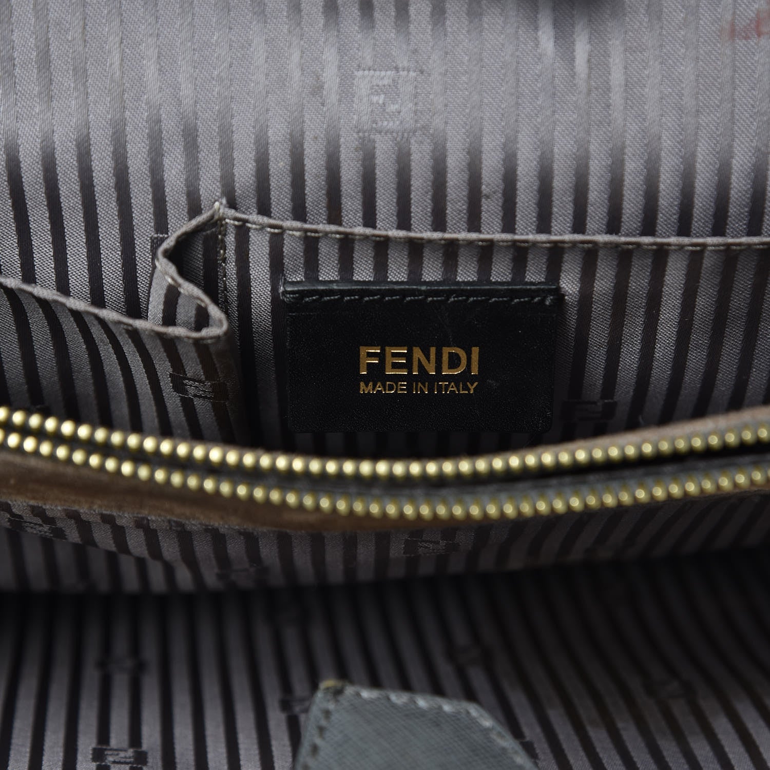 Fendi Vitello Elite Flamingo Regular 2Jours Tote Grigio Grigio Chiaro 6 of 16