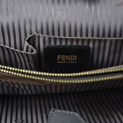 Fendi Vitello Elite Flamingo Regular 2Jours Tote Grigio Grigio Chiaro 6 of 16