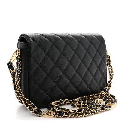 Chanel Caviar Quilted Small CC You Flap Black 3 of 11
