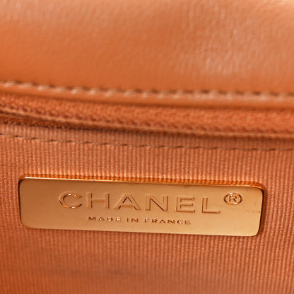 Chanel Lambskin Quilted Medium Chanel 19 Flap Brown 6 of 10