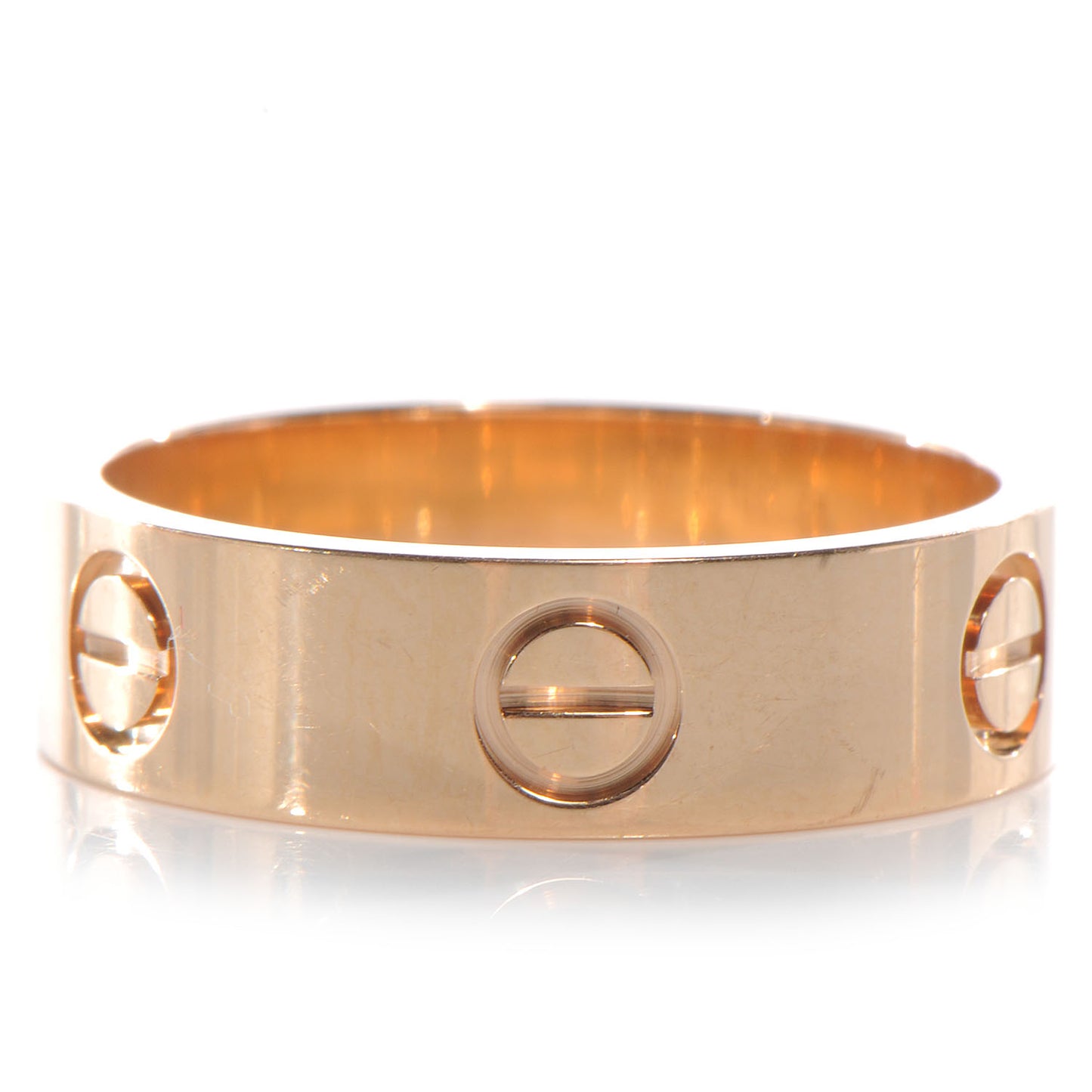 18K Yellow Gold 5.5mm LOVE Ring 55 7.25