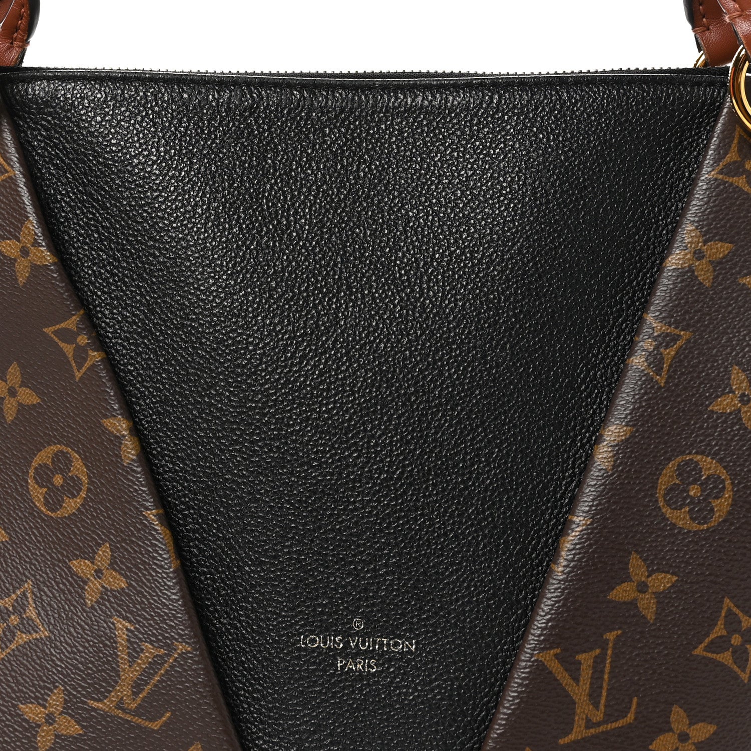 Louis Vuitton Monogram V Tote MM Black 7 of 12