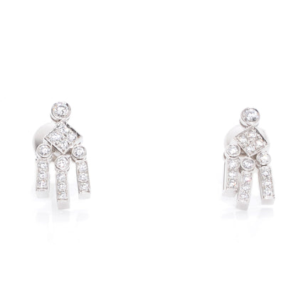 Tiffany Platinum Diamond Legacy Earrings 1 of 6