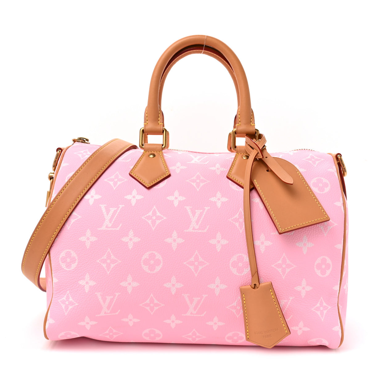 Calfskin Monogram Speedy P9 Bandouliere 30 Candy