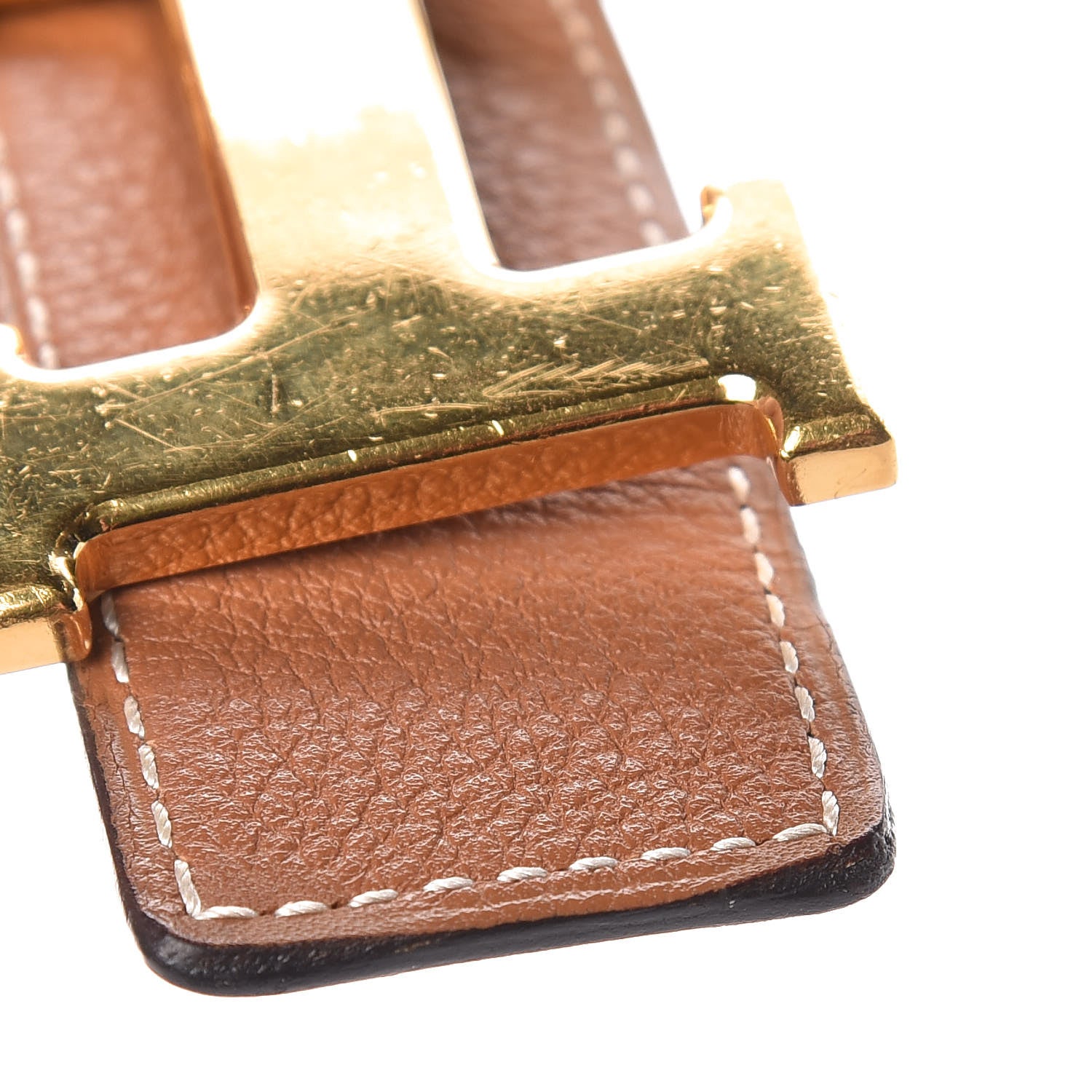 Hermes Box Togo 32mm H Belt 80 Black Gold 4 of 7