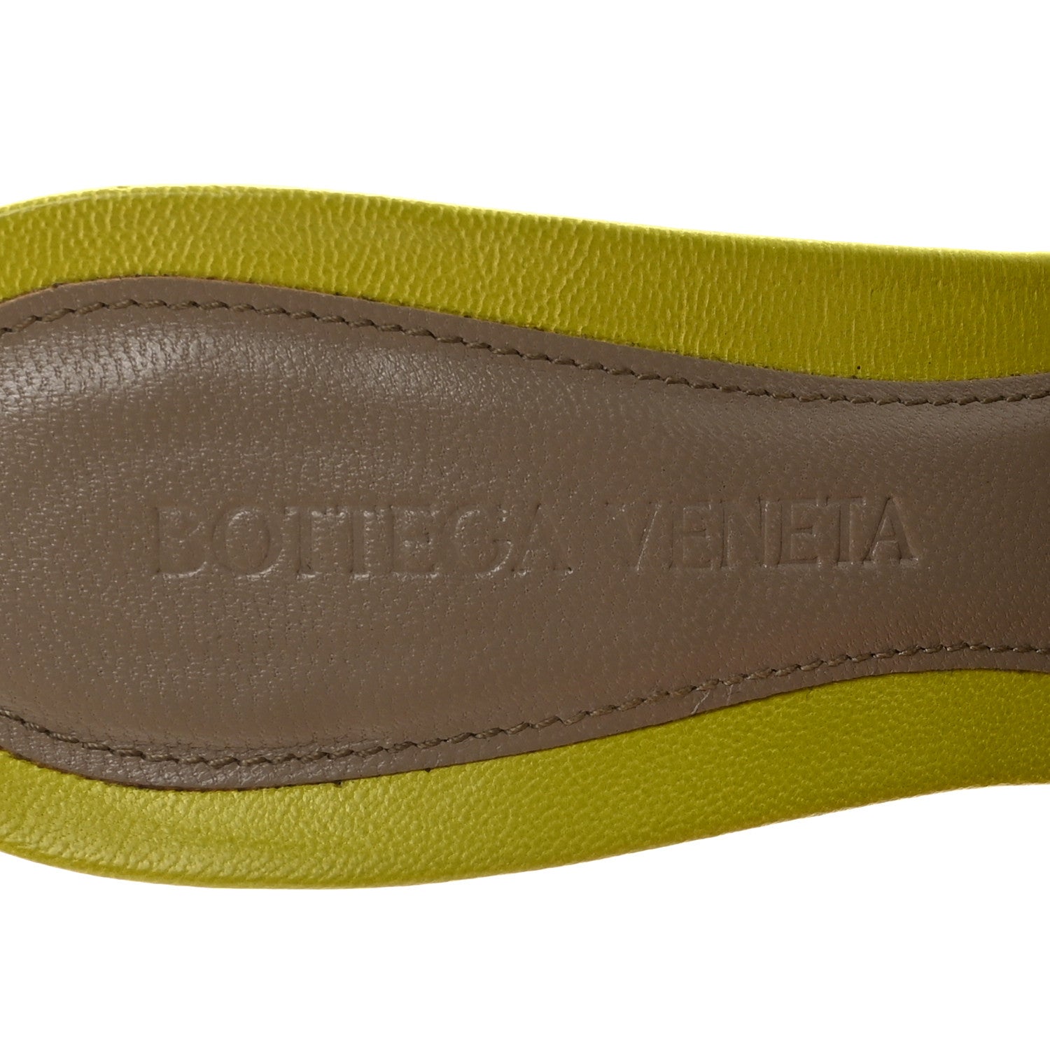 Bottega Veneta Lambskin Stretch Mule Sandals 35.5 Kiwi 8 of 9