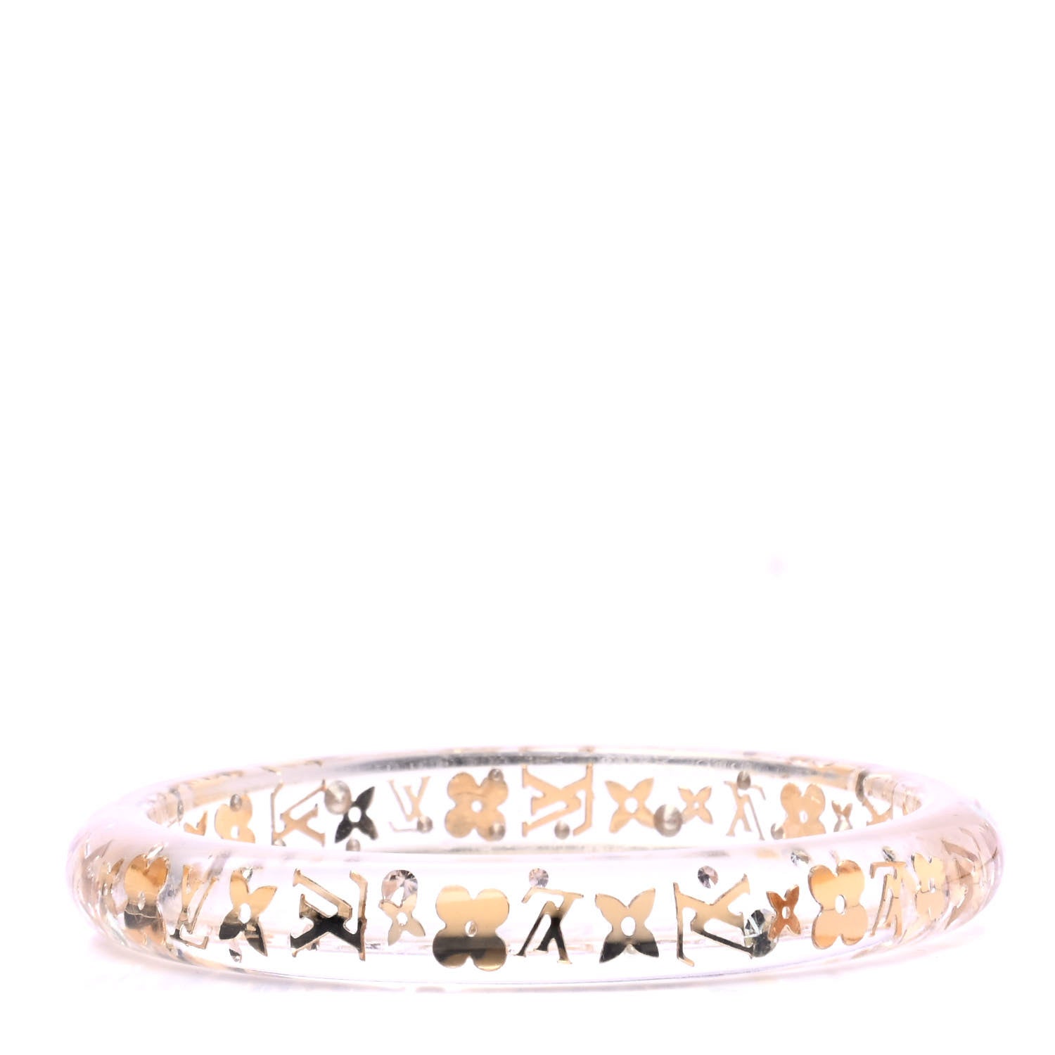 Louis Vuitton Resin Swarovski Medium Inclusion Bracelet PM Transparent 1 of 4