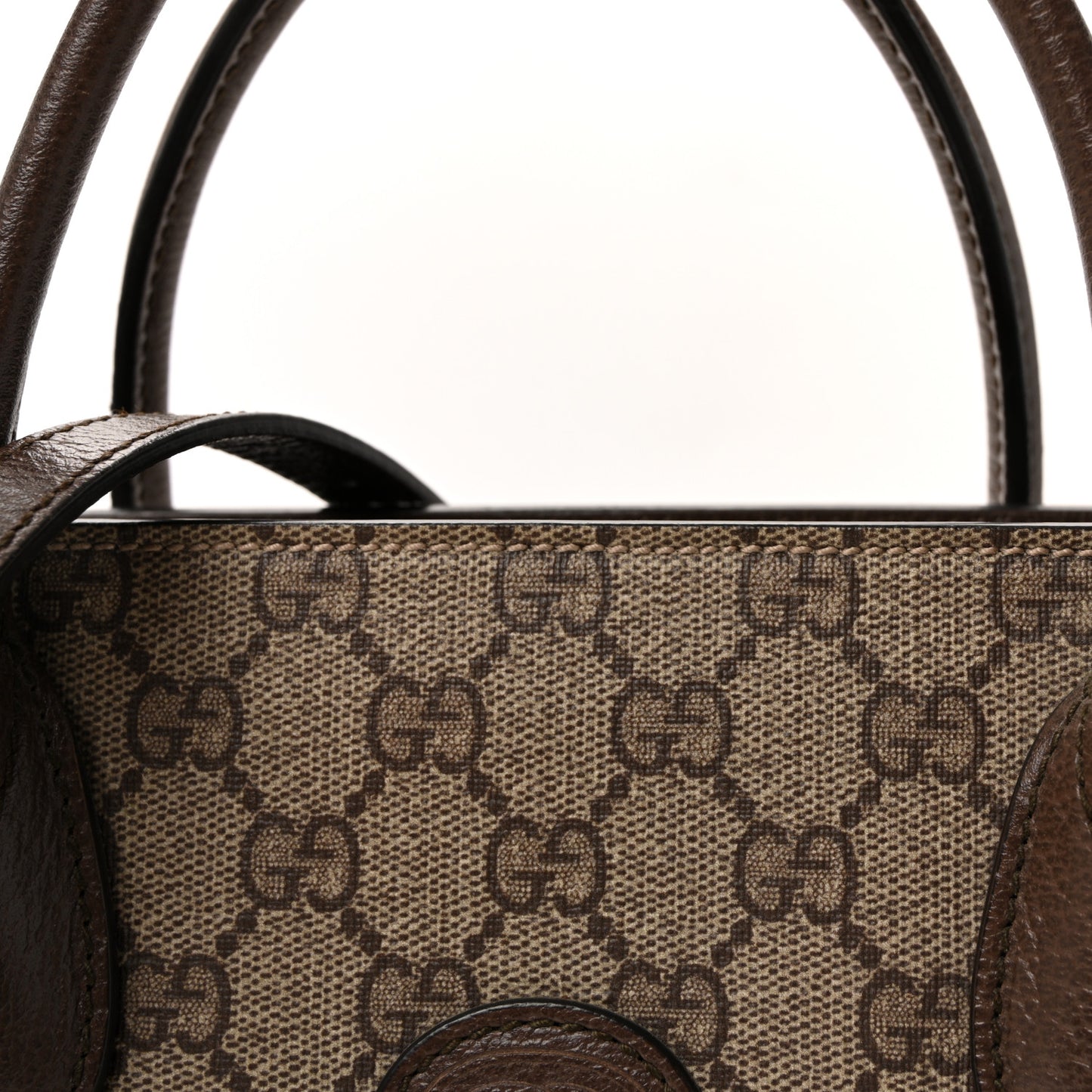 GG Supreme Monogram Textured Dollar Calfskin Web Gucci Tiger Small Retro Interlocking G Tote Bag Beige Ebony Live Red New Shamarock New Acero