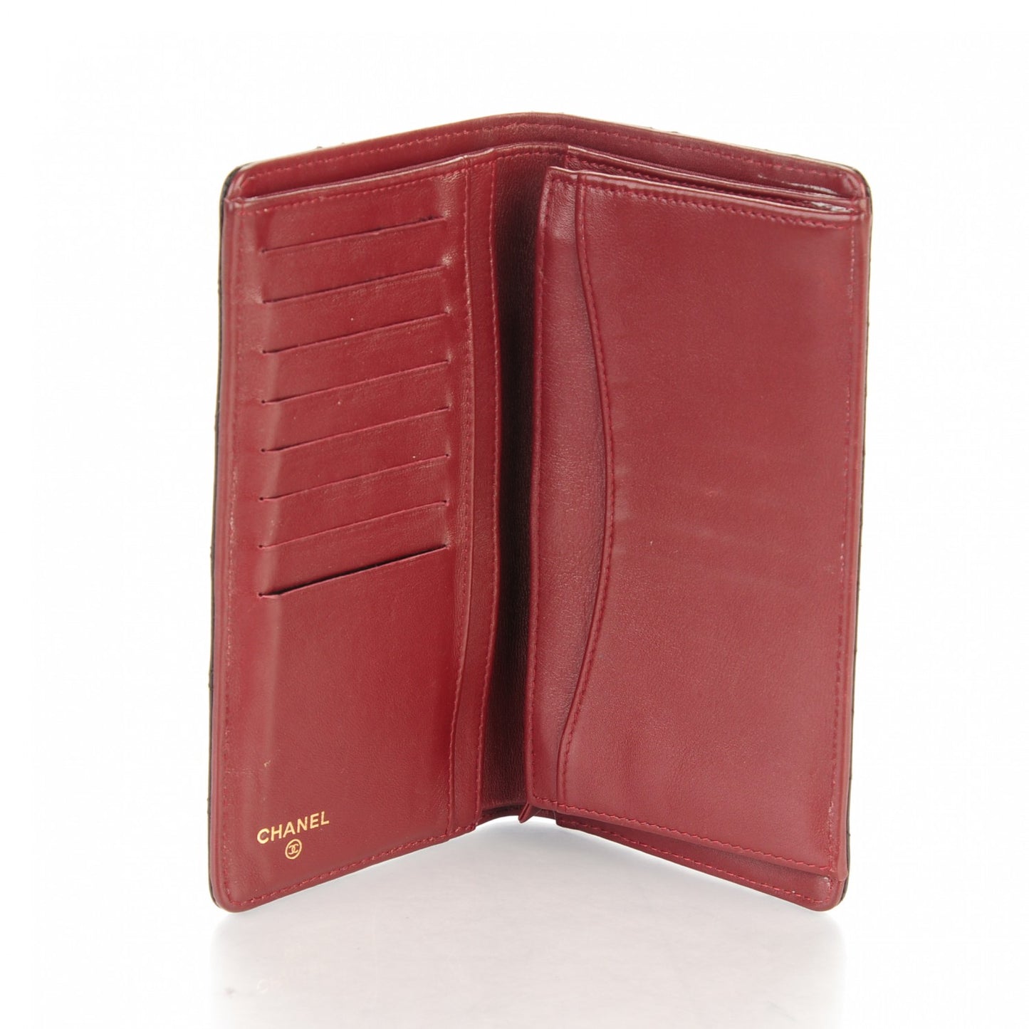 Caviar Quilted Yen Wallet Black