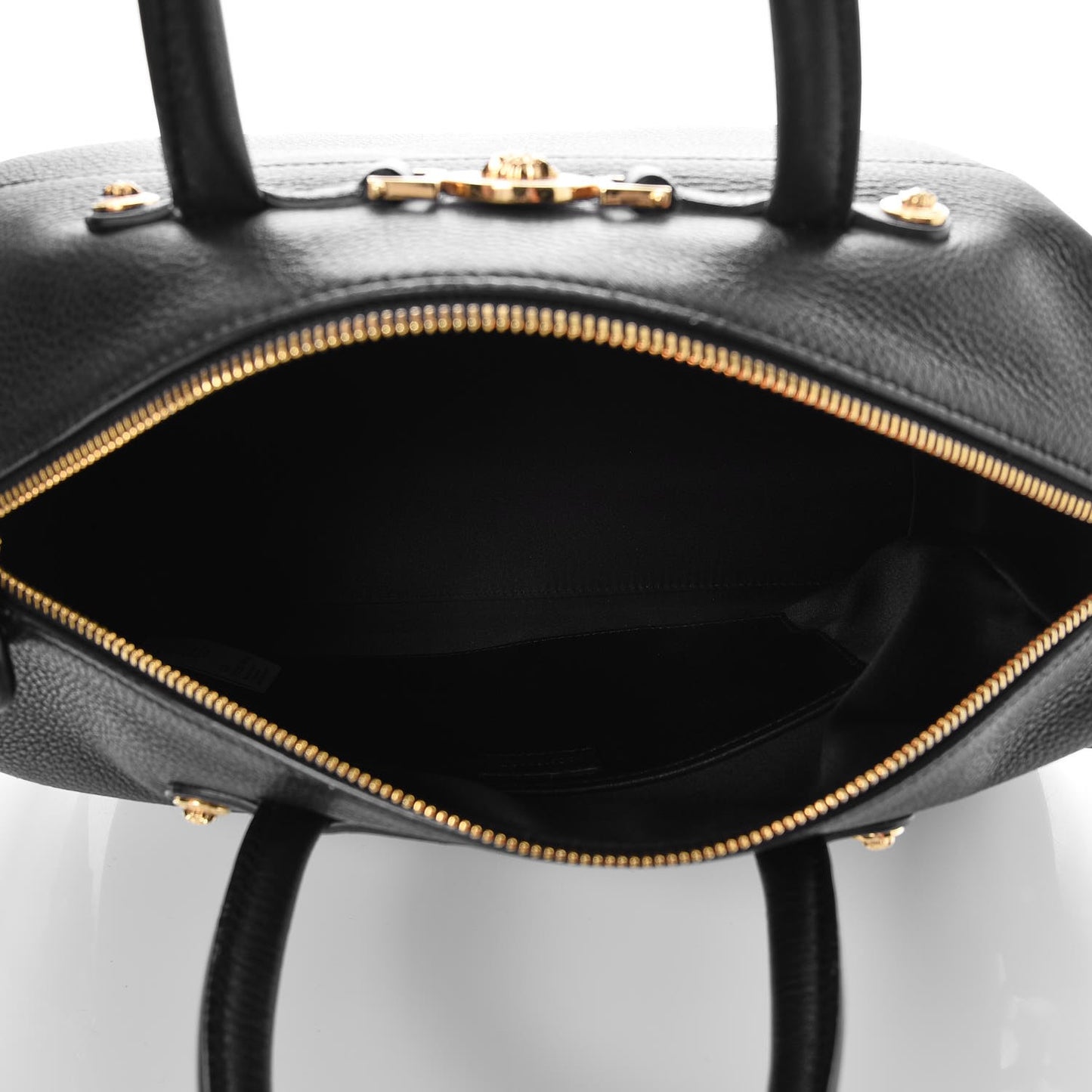 Calfskin Signature Duffle Bag Nero Black