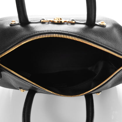 Versace Calfskin Signature Duffle Bag Nero Black 6 of 8
