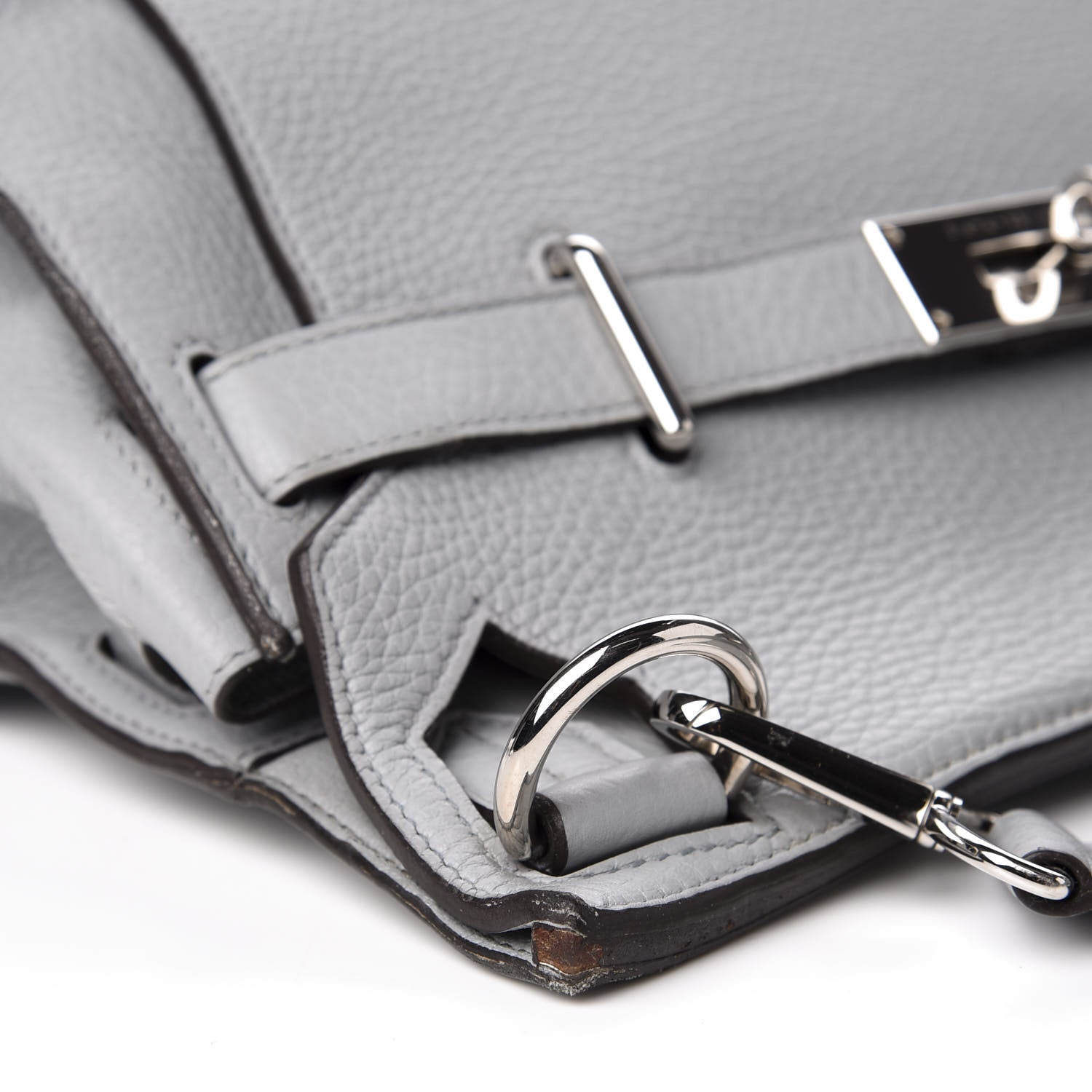 Hermes Taurillon Clemence Jypsiere 28 Bleu Arctic 12 of 14