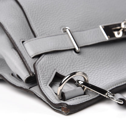 Hermes Taurillon Clemence Jypsiere 28 Bleu Arctic 12 of 14