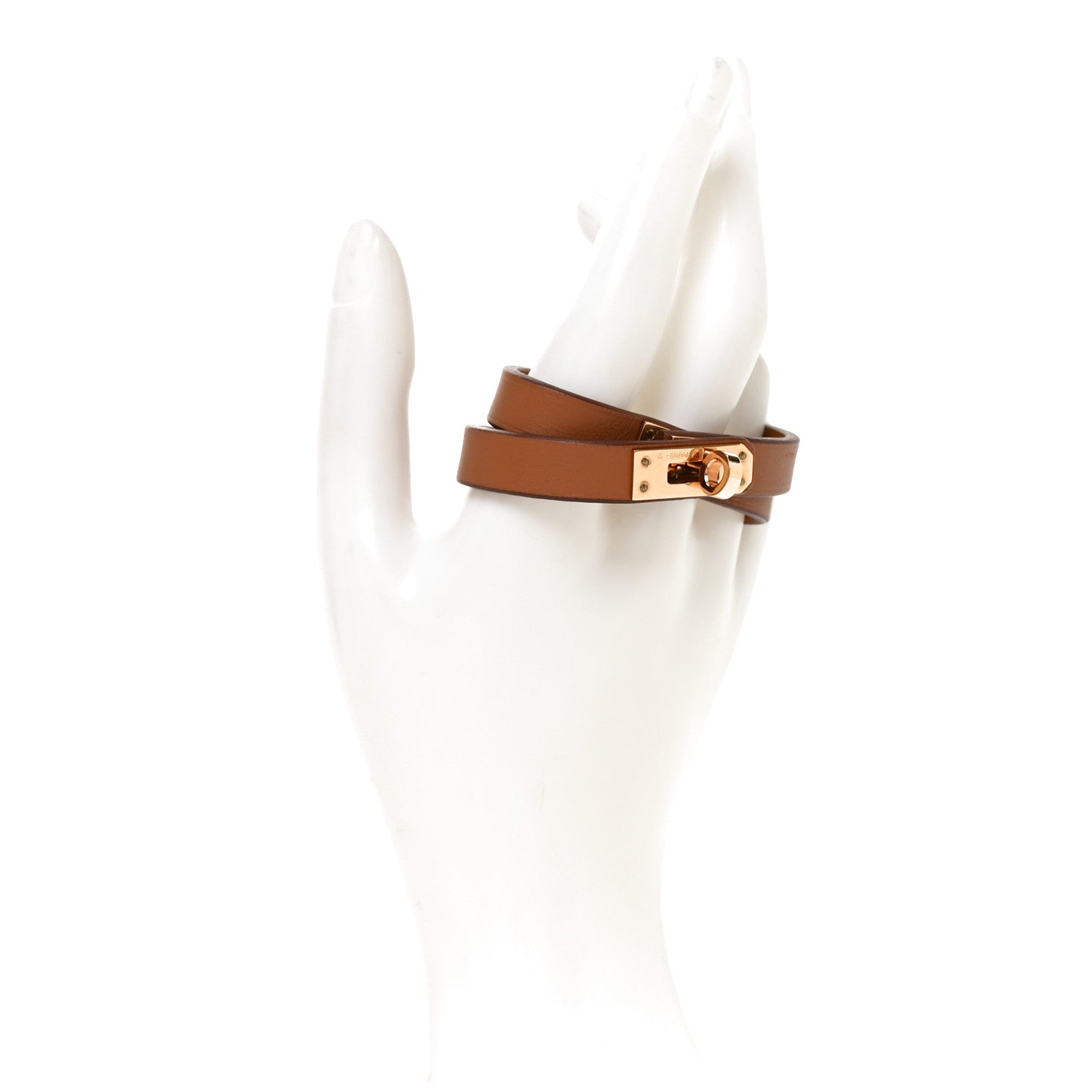 Hermes Swift Mini Kelly Double Tour Bracelet T3 Gold 2 of 6