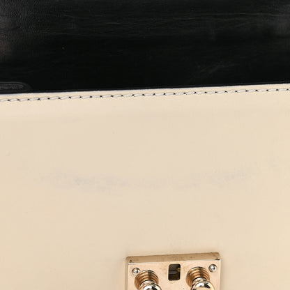 Valentino Garavani Vitello Mini Glam Lock Rockstud Flap Black Light Ivory 11 of 11