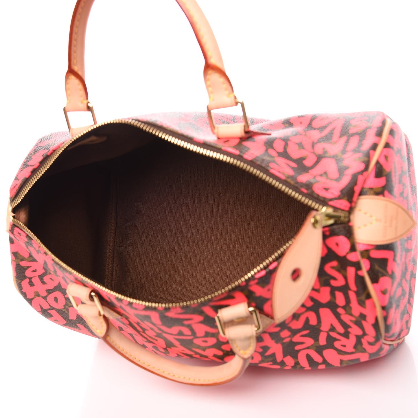Monogram Graffiti Speedy 30 Fuchsia