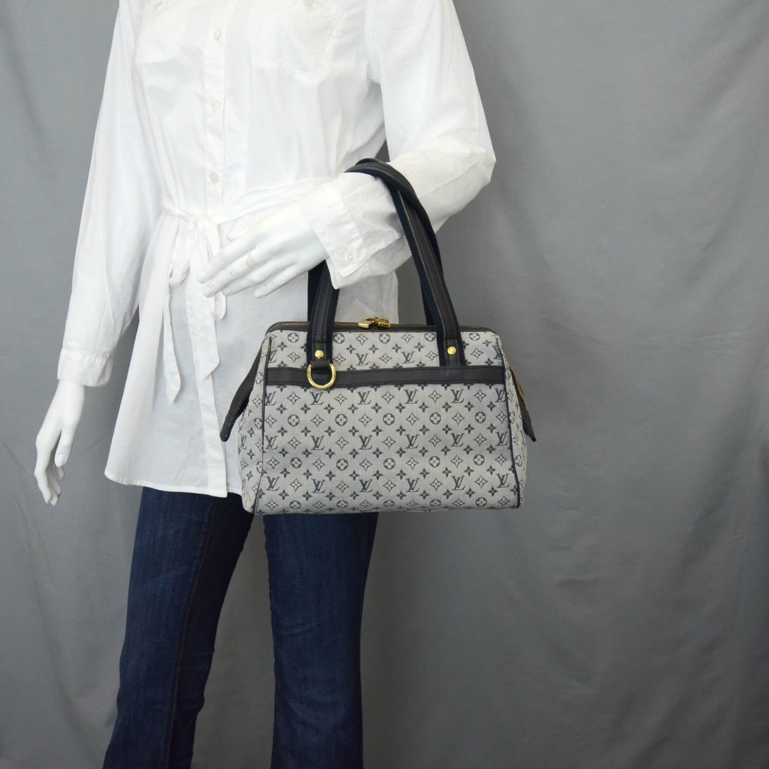 Louis Vuitton Mini Monogram Josephine PM Blue 2 of 15