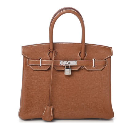 Hermes Togo Birkin 30 Gold 1 of 11