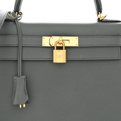 Hermes Epsom Kelly Sellier 28 Vert Amande 9 of 11