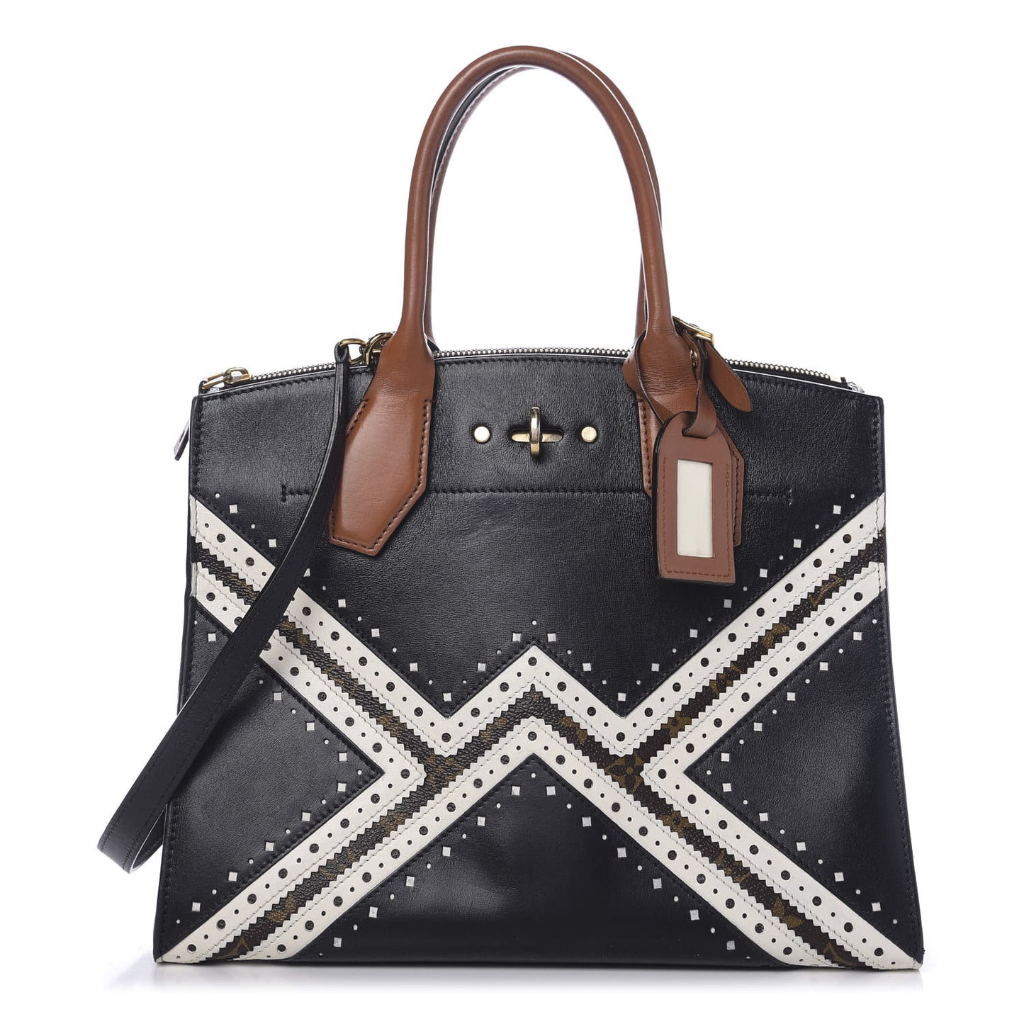 Reverse Monogram Brogue City Steamer MM Bag