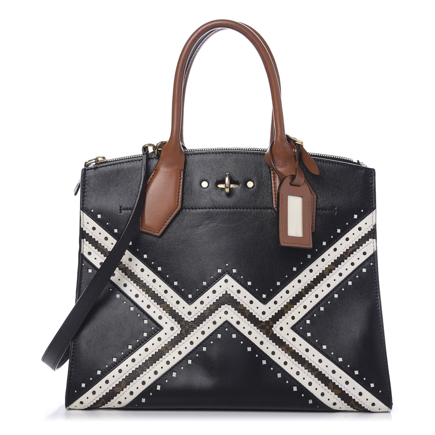 Louis Vuitton Reverse Monogram Brogue City Steamer MM Bag 1 of 11