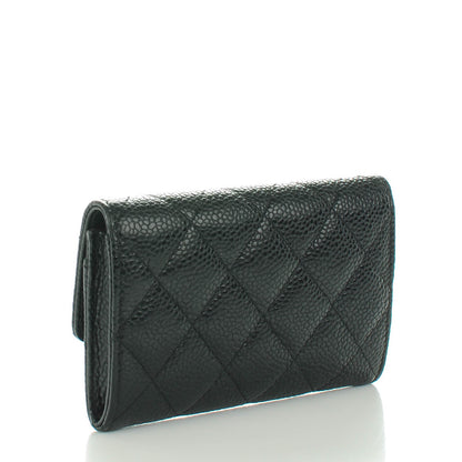 Chanel Caviar Quilted Flap Card Holder Black 3 of 8
