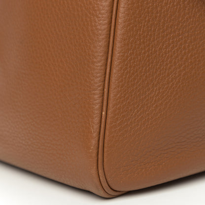 Hermes Taurillon Clemence Lindy 34 Gold 8 of 11