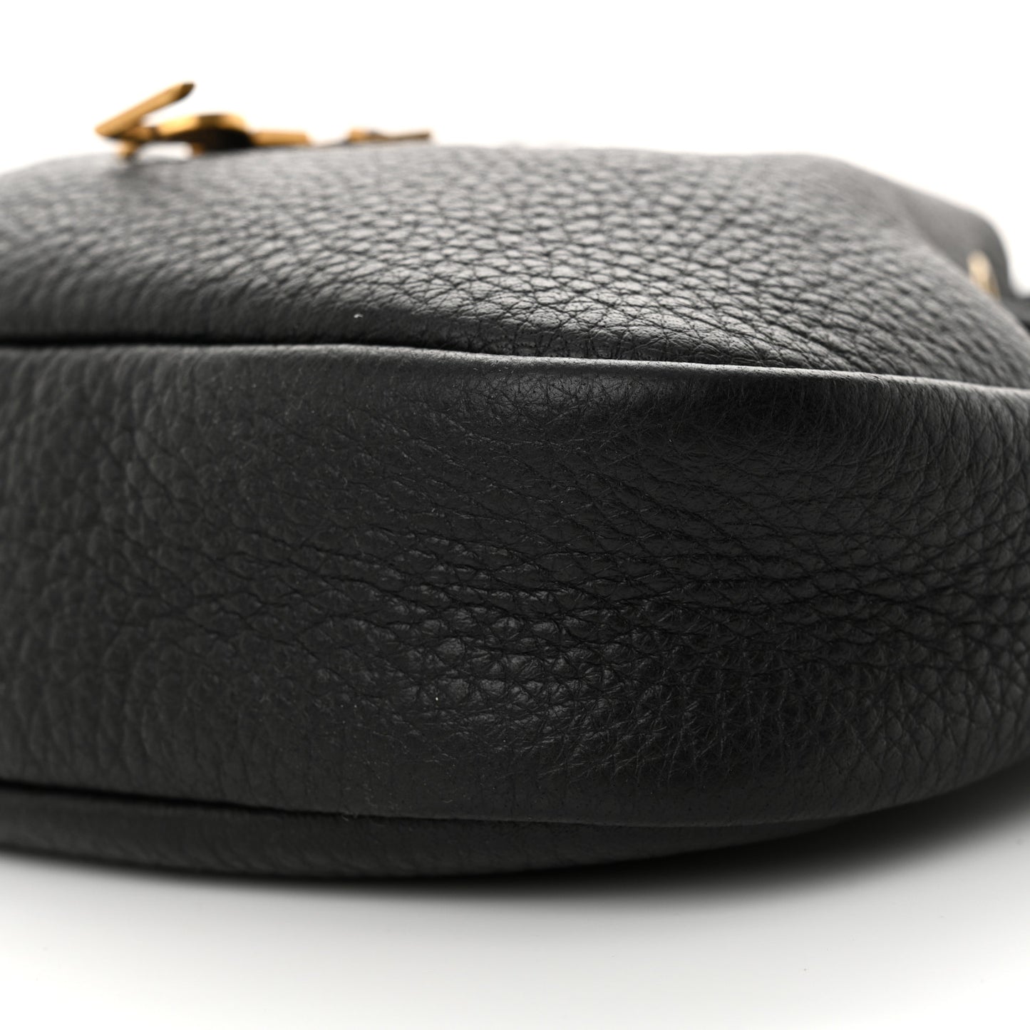 Grained Calfskin Paris VII Mini Flat Hobo Black