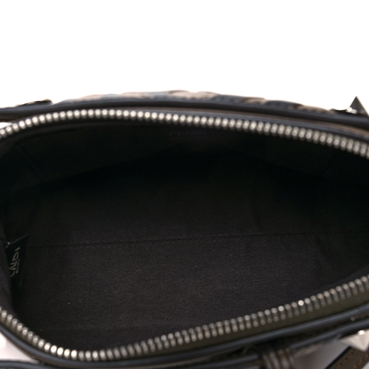 Vitello Dolce Bi-Color FF 1974 Embossed Mini By The Way Boston Bag Maya Black