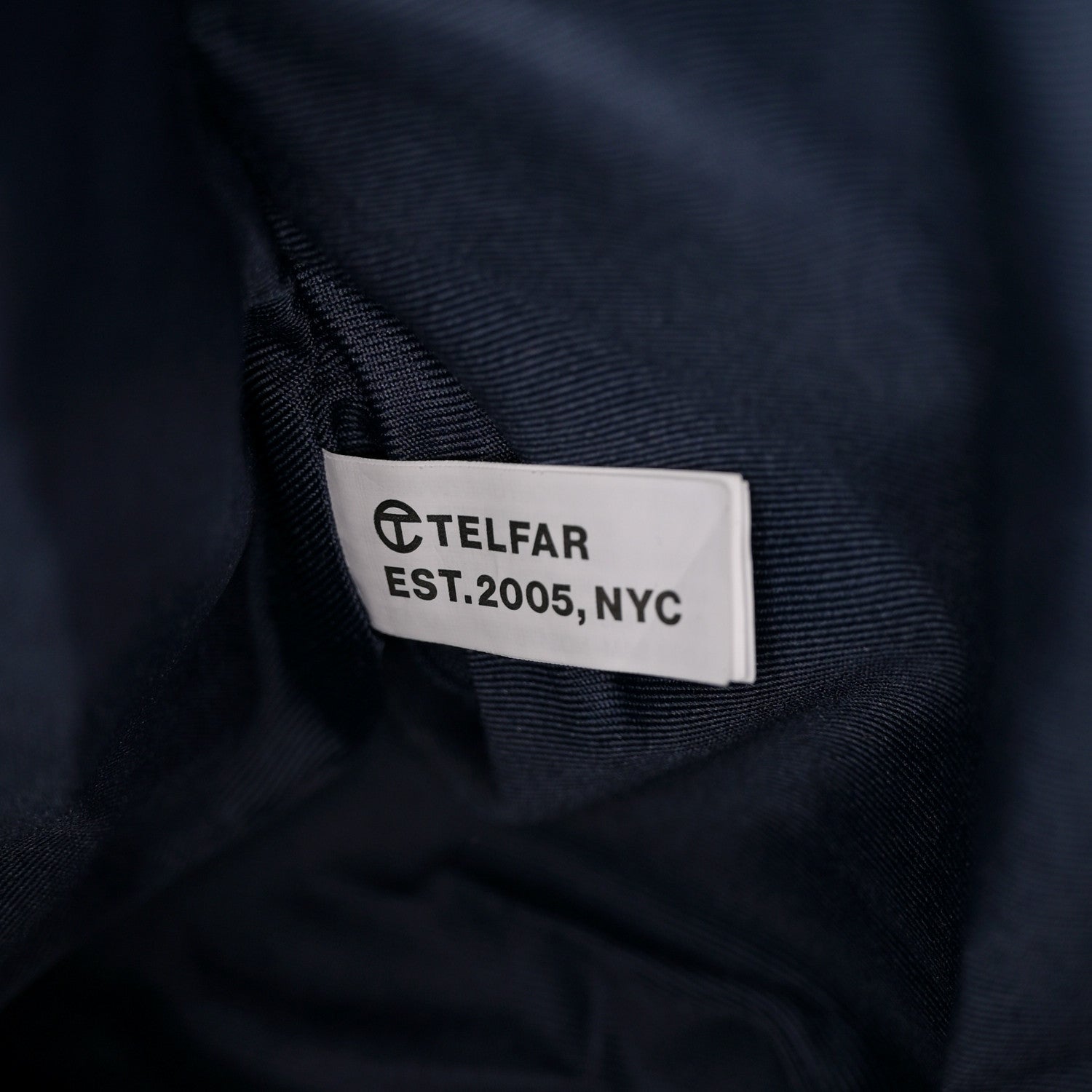 Telfar Vegan Leather Medium Shopping Bag Navy 7 of 11