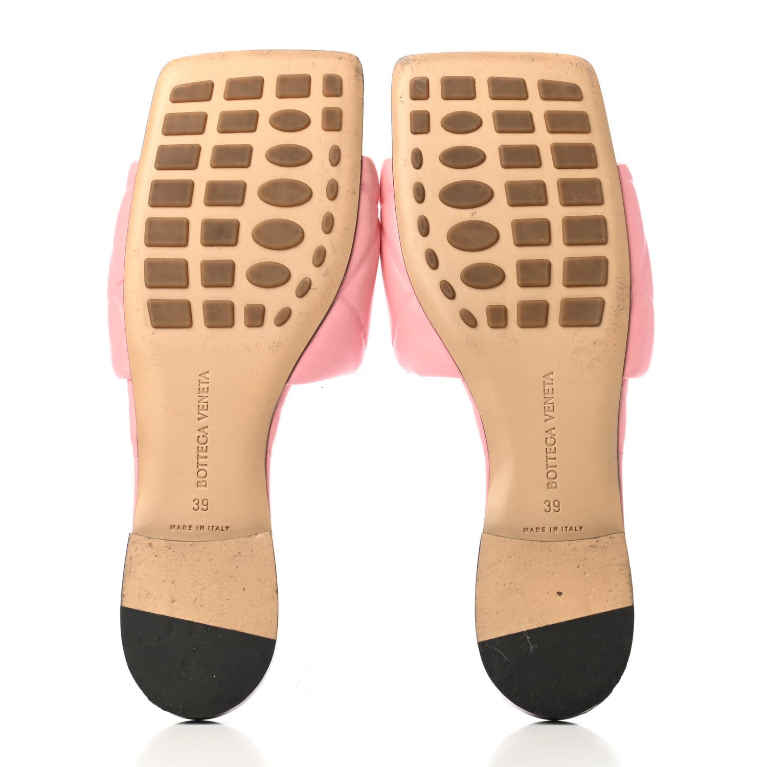Bottega Veneta Nappa Quilted Rubber Lido Flat Sandals 39 Blossom 4 of 4