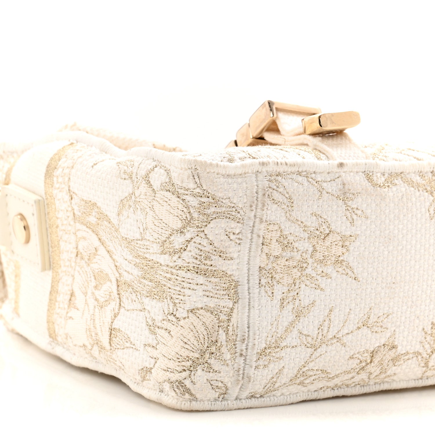 Christian Dior Canvas Diorcamp Messenger White Gold 9 of 10
