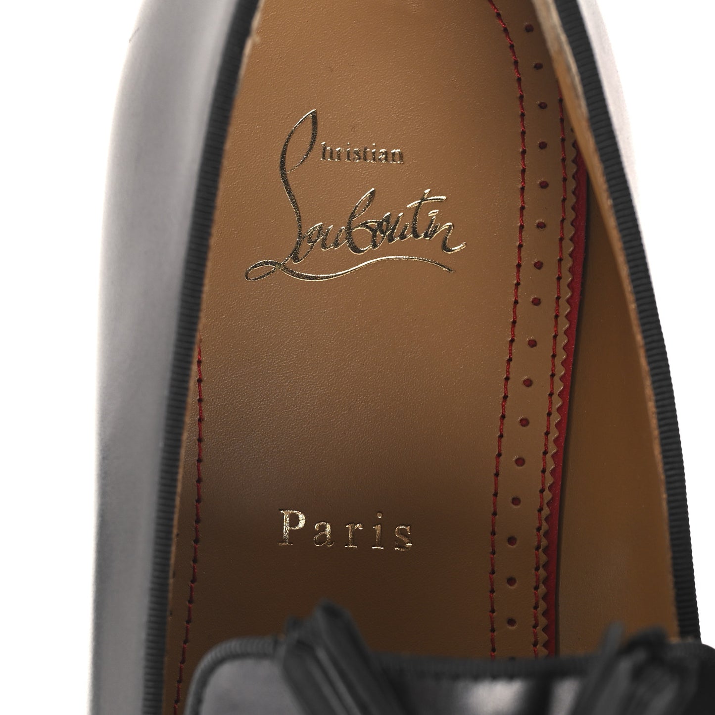 Calfskin Tassel Dandelion Mens Dandelion Flat Loafers 42 Black