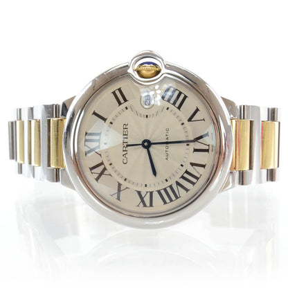 Cartier Stainless Steel 18K Yellow Gold 42mm Ballon Bleu De Automatic Watch 1 of 10