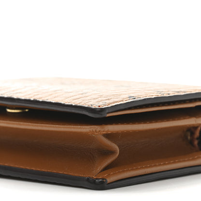 MCM Visetos Original Mini Chain Wallet Cognac 8 of 9