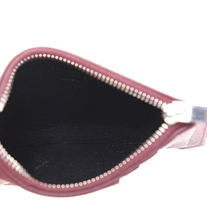 Saint Laurent Grained Calfskin 5 Fragments Zip Pouch Card Holder Burgundy 5 of 9