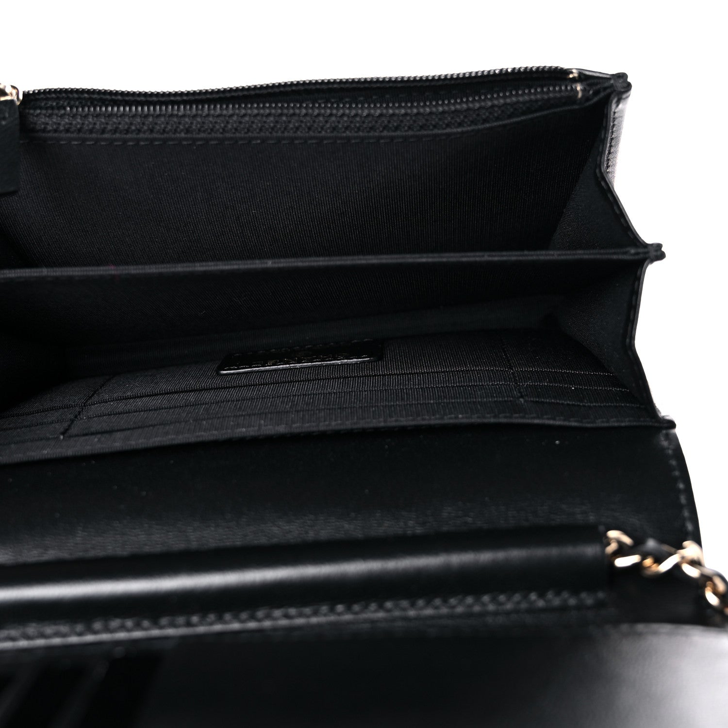 Chanel Lambskin Quilted Mini Camellia Bow Wallet On Chain WOC Black 7 of 10