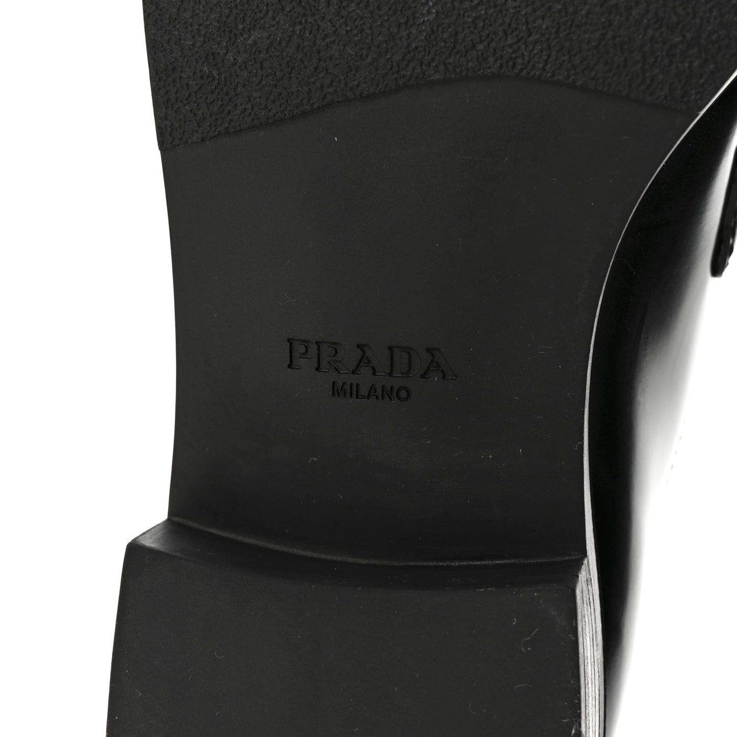 Spazzolato Metal Triangle Logo 20mm Loafers 40 Black