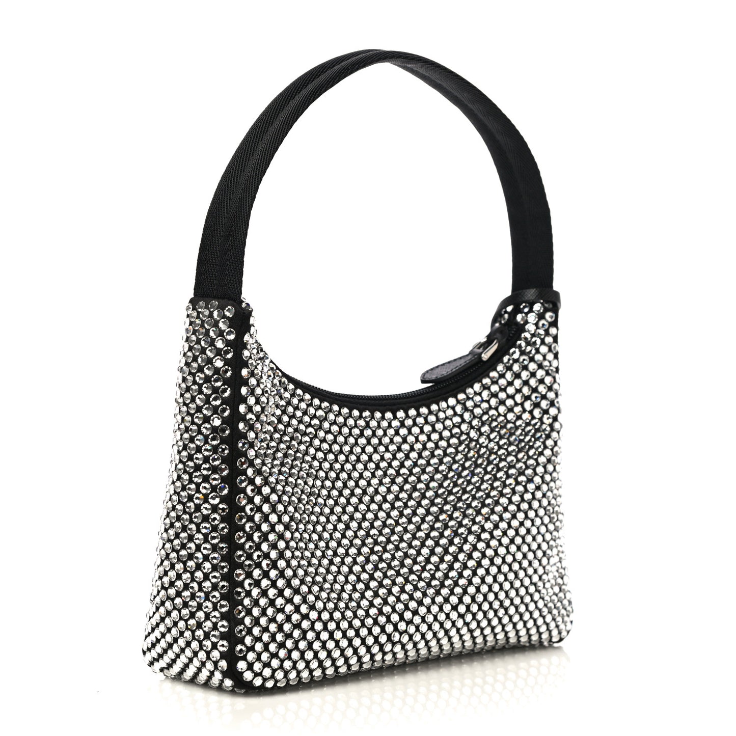 Satin Crystal Mini Re-Edition 2000 Bag Cristal