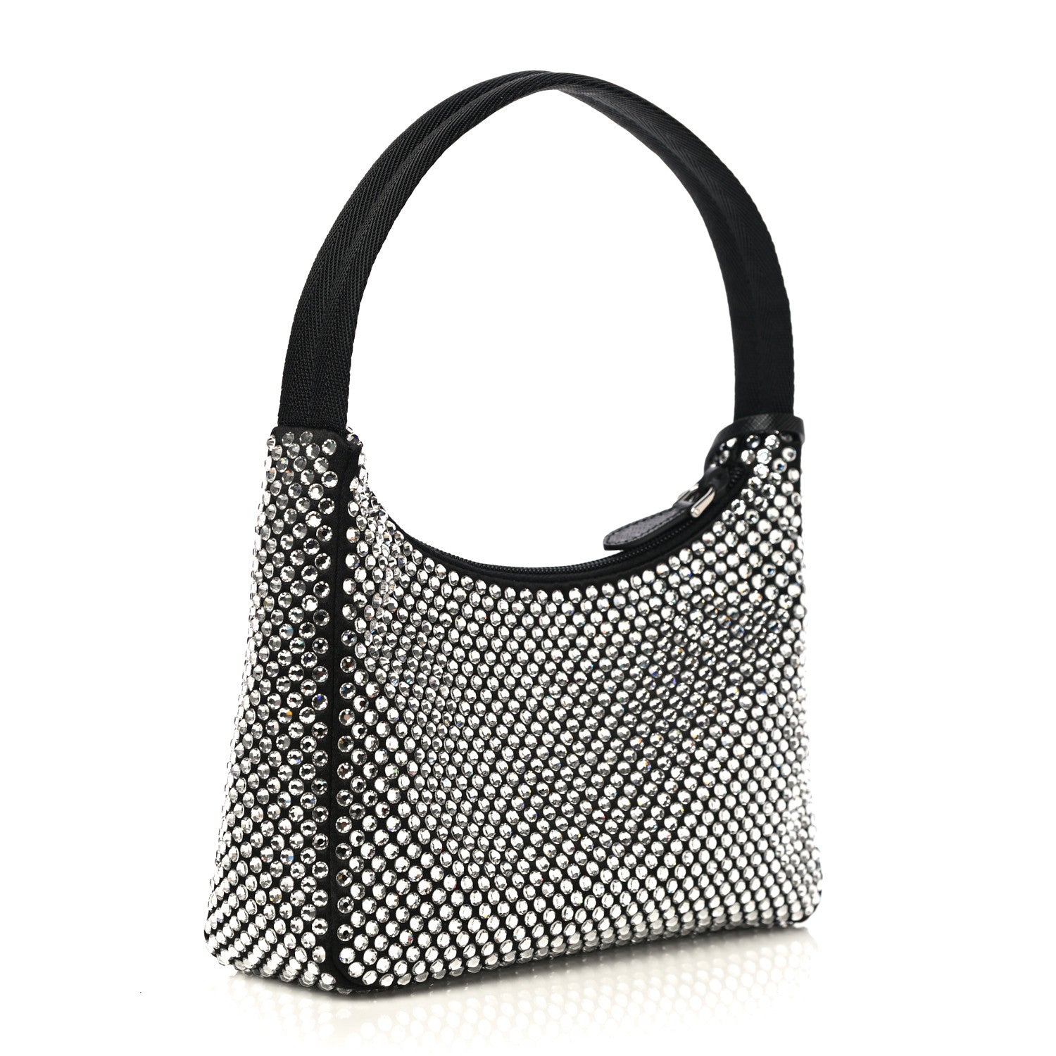 Prada Satin Crystal Mini Re-Edition 2000 Bag Cristal 3 of 11