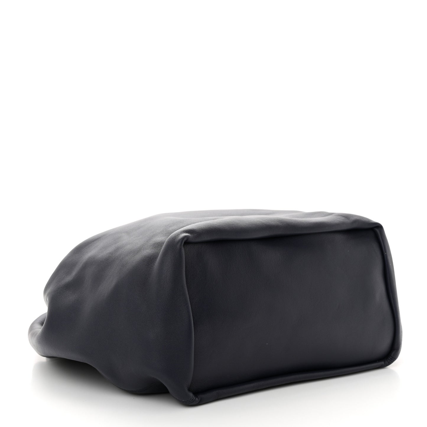 Buttery Nappa Lambskin Medium Squeeze Bag Abyss Blue
