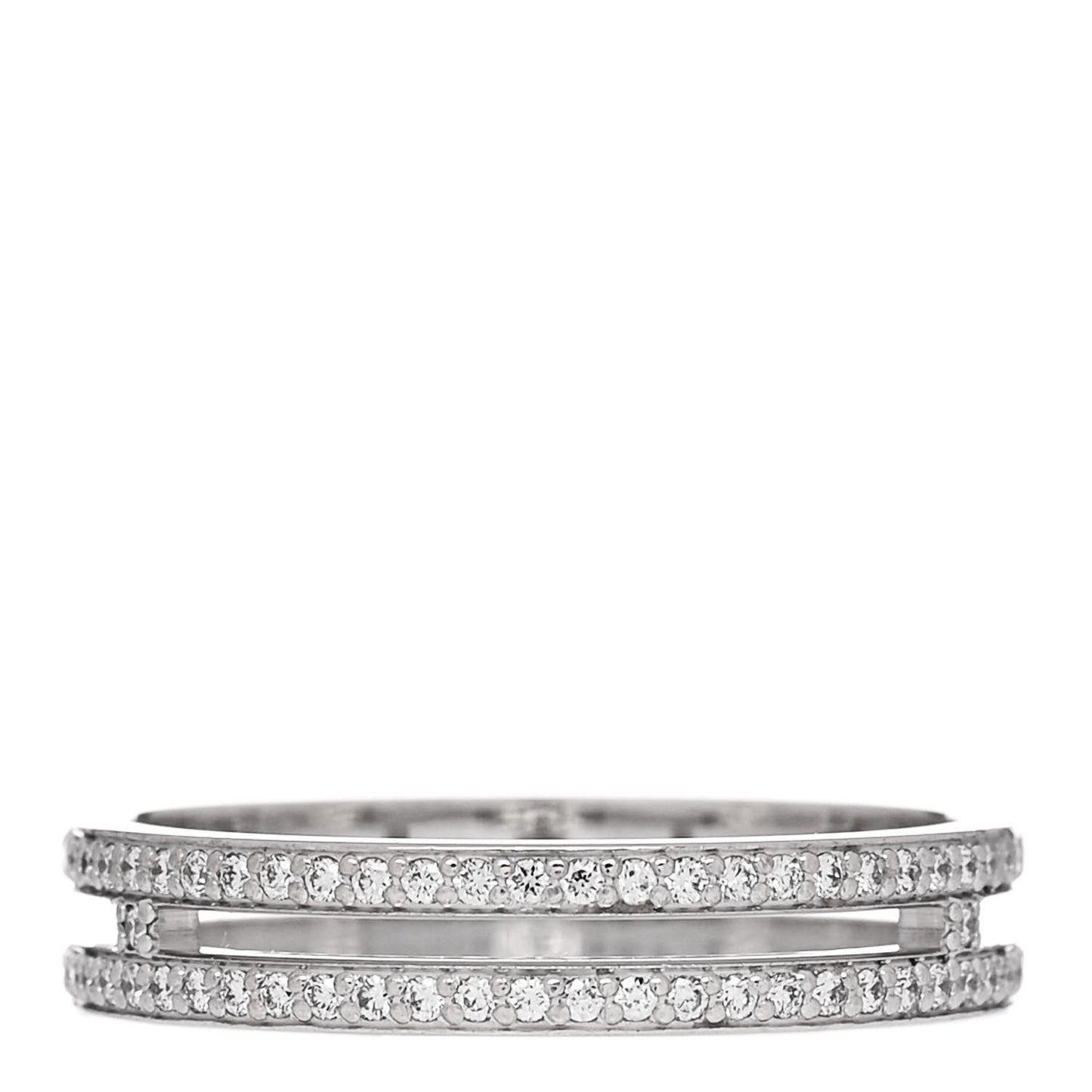18K White Gold Diamond Ariane Wedding Band Ring 51 5.75